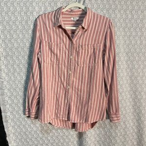 Madewell Red Stripe Button Shirt